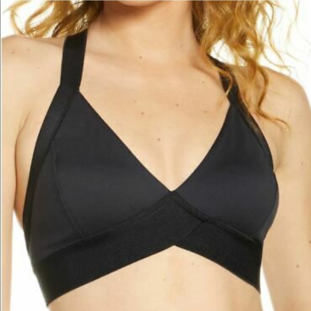 NWT Free People Movement End Game racerback bra S great support black bra